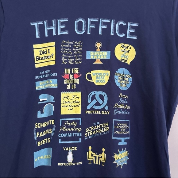 The Office Fan Blue Navy Tshirt TV show - Picture 5 of 5